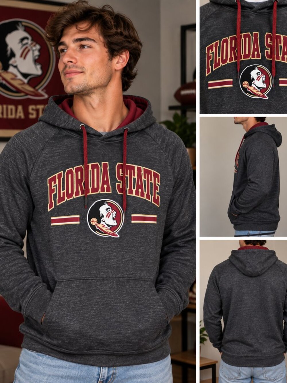Florida State Seminoles Colosseum Hoodie – Men’s XL